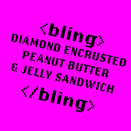 Diamond Encrusted Peanut Butter and Jelly Sandwich